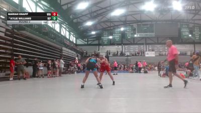 156-169 lbs Round 2 - Kylie Williams, Askren Wrestling Academy vs Mariah Knapp, Wrath
