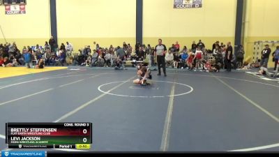 65 lbs Cons. Round 3 - Levi Jackson, Moen Wrestling Academy vs Brettly Steffensen, Flat Earth Wrestling Club