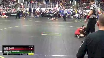 49 lbs Round 1 (4 Team) - Luke Clark, Clinton vs Sarifina Brandon, Ypsilanti