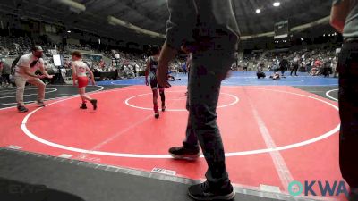 61 lbs 3rd Place - Lane Cooper, Fort Gibson Youth Wrestling vs Elijah Mote, Bartlesville Wrestling Club