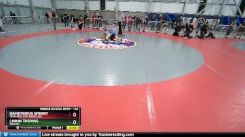 132 lbs Quarterfinal - Linkin Thomas, Oregon vs Dameterius Sperry, Team Real Life Wrestling