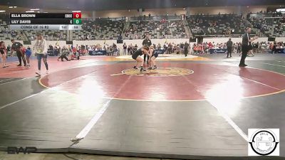 130 lbs Consi Of 16 #2 - Ella Brown, Choctaw Jh vs LILY DAVIS, MARLOW OUTLAWS JH