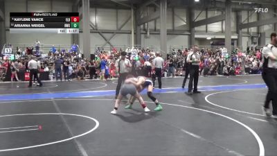 110 lbs Champ. Round 1 - Kaylene Vance, ElDorado vs Arianna Weigel, Russell Wrestling Club
