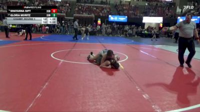 137 lbs Champ. Round 1 - Gloria Moritz, East Helena Outlaws vs Shayanna Gift, Montana Disciples