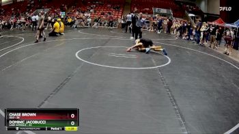 105-110 lbs Round 2 - Dominic Jacobucci, Lake Catholic vs Chase Brown, Silo