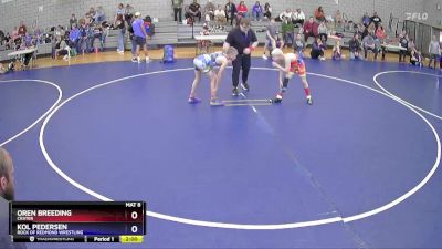 92 lbs Cons. Semi - Oren Breeding, Crater vs Kol Pedersen, Rock Of Redmond Wrestling