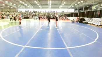 132 lbs Rr Rnd 9 - Cadence Bushog, Young Guns Girls Pink vs Chloe Ault, Young Guns Girls