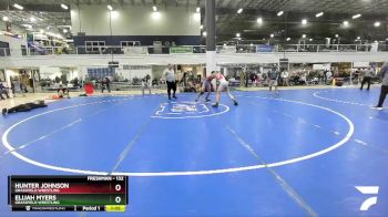 132 lbs Semifinal - Hunter Johnson, Grassfield Wrestling vs Elijah Myers, Grassfield Wrestling