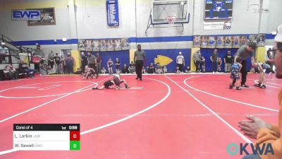 37 lbs Consi Of 4 - Ledger Larkin, Lake Legends Wrestling Club vs William Sewell, Eufaula Ironheads Wrestling Club