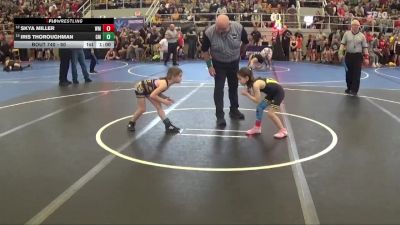 50 lbs Cons. Round 1 - Skya Miller, Watkins Memorial vs Iris Thoroughman, Greenfield McClain