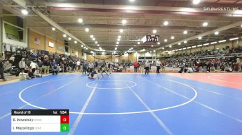 126 lbs Round Of 16 - Brycen Kowalsky, Mt. Ararat/Brunswick vs Ivan Mazariego, Central