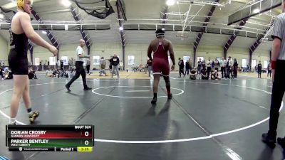 285 lbs 1st Place Match - Parker Bentley, West Liberty vs Dorian Crosby, Gannon University