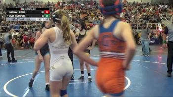 106 lbs Quarterfinal - Lilly Hudson, Logan Elm vs Hannah Ross, Pursuit Wrestling