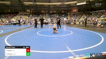 37 lbs Quarterfinal - Charlie Kane, Barnsdall Youth Wrestling vs Vale Torres., Standfast