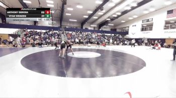 197 lbs Champ. Round 2 - Ryan Weinzen, Saint Vincent vs Anthony Derosa, New York University