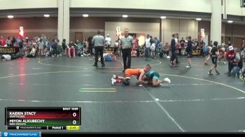 82 lbs Cons. Semi - Kaiden Stacy, Unattached vs Miyon Alkubechy, Iron Knights