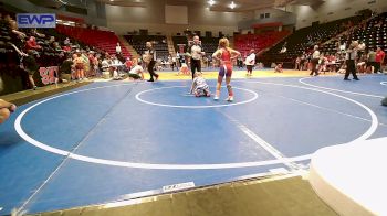 61-65 lbs Rr Rnd 2 - Karsyn Hockett, Caney Valley Wrestling vs Andrea Stinson-McNatt, HURRICANE WRESTLING ACADEMY