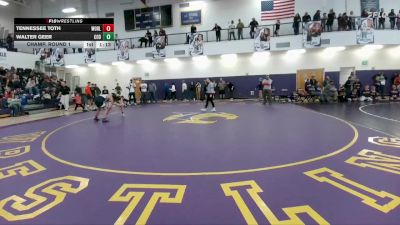 110 lbs Champ. Round 1 - Tennessee Toth, Worland Middle School vs Walter Geer, Cody Middle School