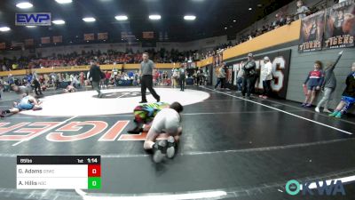 85 lbs Quarterfinal - Gunner Adams, D3 Wrestling Cluib vs Aiden Hillis, Norman Grappling Club