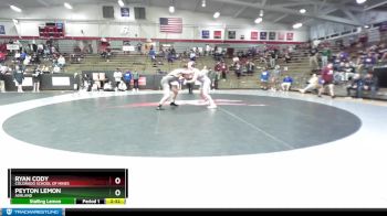 197 lbs Champ. Round 3 - Peyton Lemon, Ashland vs Ryan Cody, Colorado School Of Mines