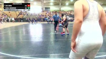 175 lbs Quarterfinal - Jax King, Forrest Youth Wrestling vs Axel Jennings, GroundZero