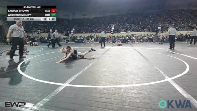 84 lbs Round Of 16 - Easton Brown, Blackwell Wrestling Club vs Wheston Moudy, Team Nomad