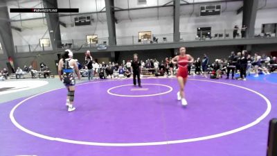 Junior Girls FS - 105 lbs 1st Place Match - Kyler Menza, WA vs Leah Lopez, CA