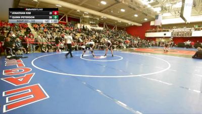 152 lbs Champ. Round 2 - Jonathan Kim, Dougherty Valley vs Quinn Peterson, San Marin