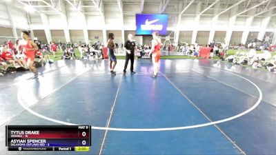 215 lbs Semis & 1st Wrestleback (8 Team) - Tytus Drake, Virginia vs ASyiah Spencer, Oklahoma Outlaws Red