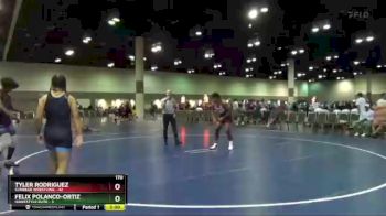 170 lbs Round 4 (16 Team) - Felix Polanco-Ortiz, Hawkstyle Elite vs Tyler Rodriguez, Sunbear Wrestling