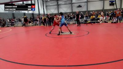 U16 GR - 138 lbs Champ. Round 1 - Connor Crum, Thunder Mountain Wrestling Club vs Liam Walter, Mat Rats Rebooted Wrestling
