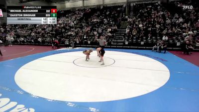 4A 126 lbs Semifinal - Michael Alexander, Uintah vs Daxston Bingham, Bear River