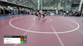 128 lbs Quarterfinal - Brendan Tobin, OUTSIDERS vs CJ Clifford, Prime Wrestling Club White