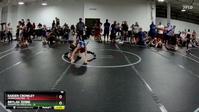 76 lbs Finals (2 Team) - Kaiden Crowley, Journeymen Red vs Brylan Zerbe, Undisputed Wrestling