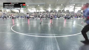 82 lbs Cons. Semi - Keira Rackleff, Clinton Dragon Youth Wrestling vs Aubyn Collett, Joelton Wrestling Club