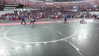 72 lbs 5th Place Match - Hudson Knoop, Hayward vs Brecken Reynolds, Prairie Wrestling
