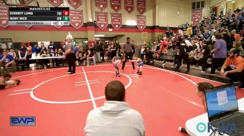 40 lbs Quarterfinal - Everett Long, Tiger Trained Wrestling vs Rory Rice, Coweta Tiger Wrestling