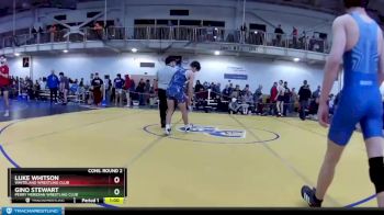 132 lbs Cons. Round 2 - Luke Whitson, Whiteland Wrestling Club vs Gino Stewart, Perry Meridian Wrestling Club