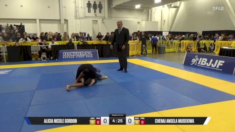Chenai Angela Musekiwa vs Alicia Nicole Gordon 2025 World IBJJF Jiu-Jitsu No-Gi Championship