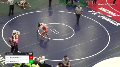 157 lbs Consi Of 32 #2 - Joshua Magnotta, North Pocono vs Gavin Purdy, Grove City