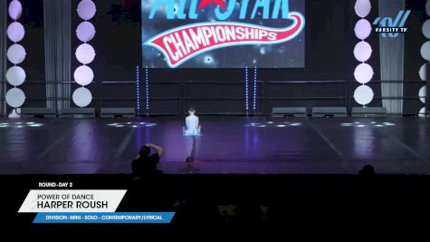 Power of Dance - Harper Roush [2025 Mini - Solo - Contemporary/Lyrical Day 2] 2025 ASCS Dance Grand Nationals & Cheer Showdown