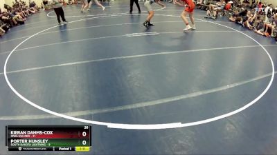 150 lbs Round 4 (6 Team) - Kieran Dahms-Cox, Iowa USA Red vs Porter Hunsley, South Dakota Lightning