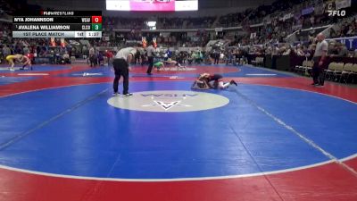 1-5A 100 1st Place Match - Avalena Williamson, Cleburne County vs Nya Johannson, Weaver