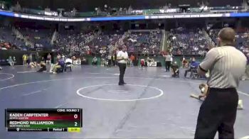 3 lbs Cons. Round 2 - Kaden Carptenter, North Gaston vs Redmond Williamson, Northern Nash