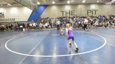 45 lbs Round 1 - Reagan Duling, Charger Wrestling Club vs Rowen Gappmaier, Victory Wrestling