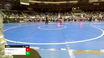 100 lbs Consi Of 8 #2 - Henry McDoniel, Threestyle vs Dylan Saba, Pikes Peak Warriors