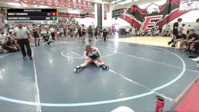 125 lbs Quarterfinal - Emily Romero, Etiwanda vs Jayden Murillo, Deep Waters RTC