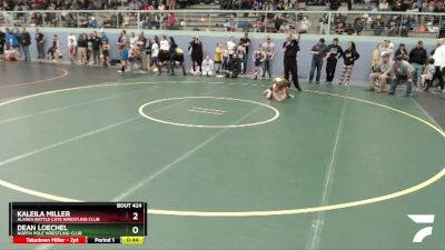 63 lbs Final - Dean Loechel, North Pole Wrestling Club vs Kaleila Miller, Alaska Battle Cats Wrestling Club