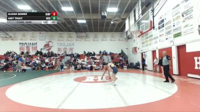 115 lbs Cons. Semi - Amy Twait, Meridian vs Alizae Gomez, Nampa