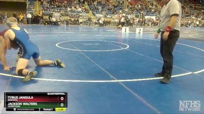 182 lbs Quarterfinal - Jackson Walters, Jamestown vs Tyrus Jangula, Bismarck